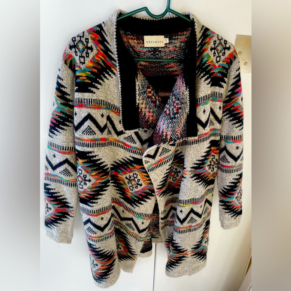 Dreamers medium Tribal print cozy sweater